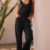 Becca Jumpsuits>BREEZY BASIC JUMPSUIT |BLACK