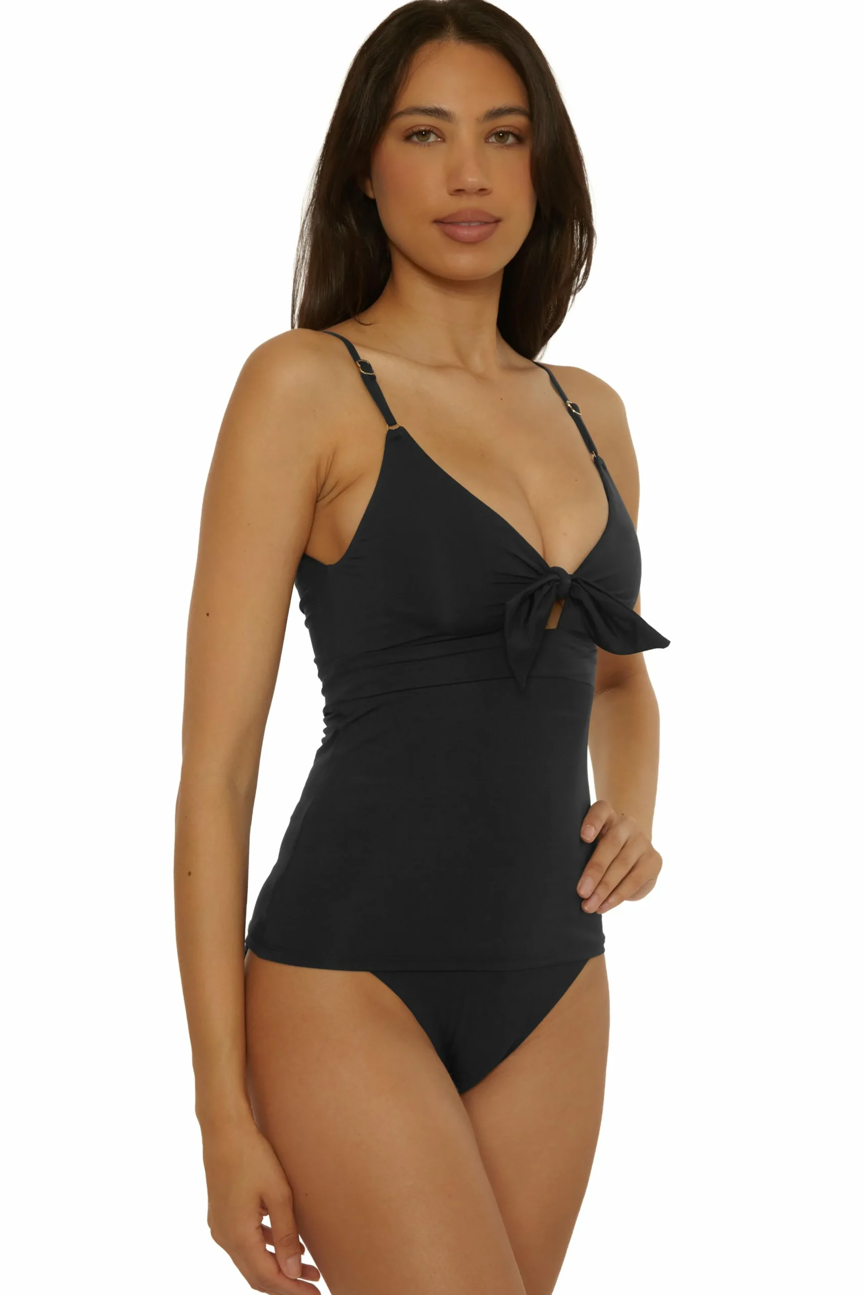 Becca Tankini>COLOR CODE V TANKINI |BLACK