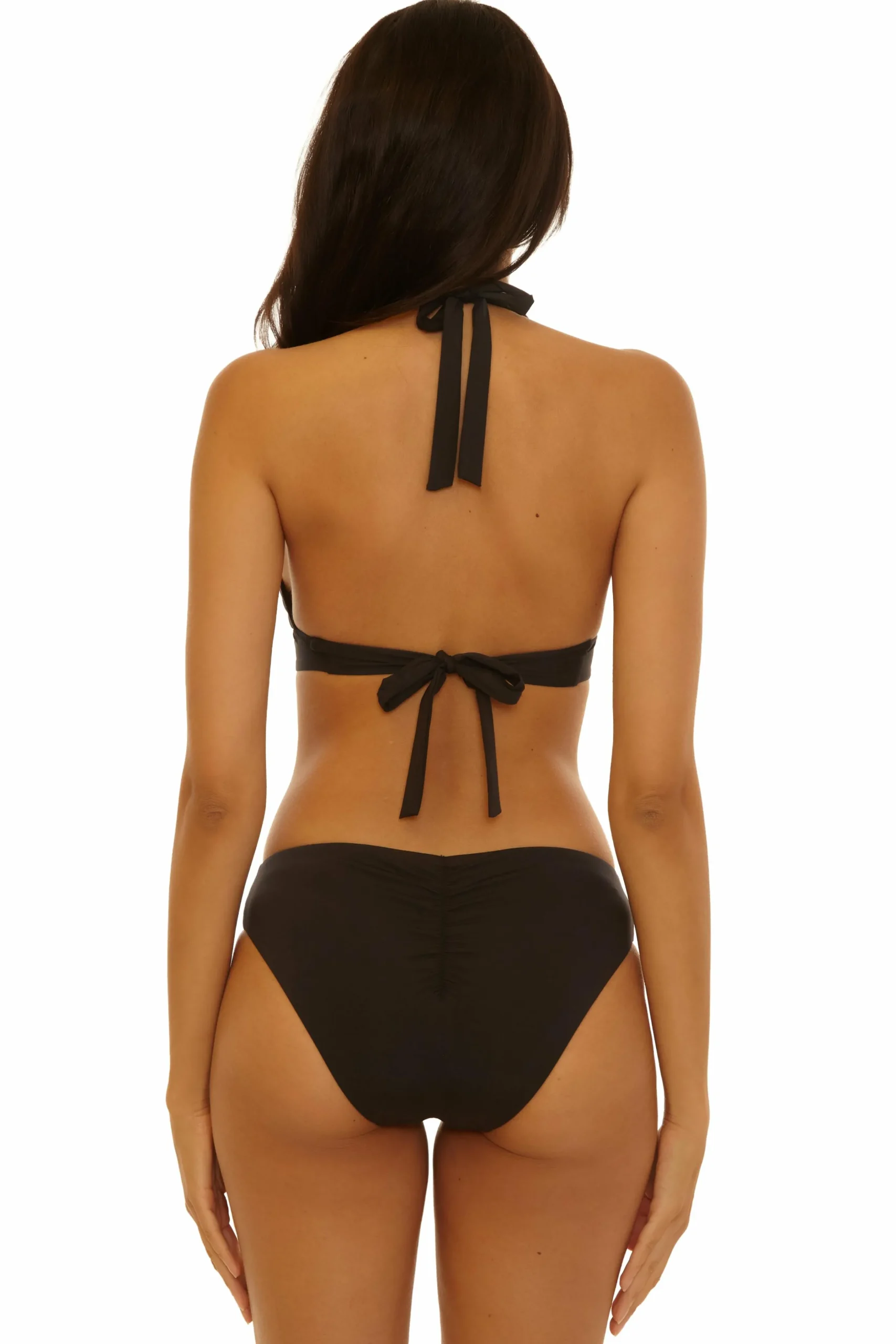 Becca D-Bra|Halter>COLOR CODE V-WIRE TOP |BLACK