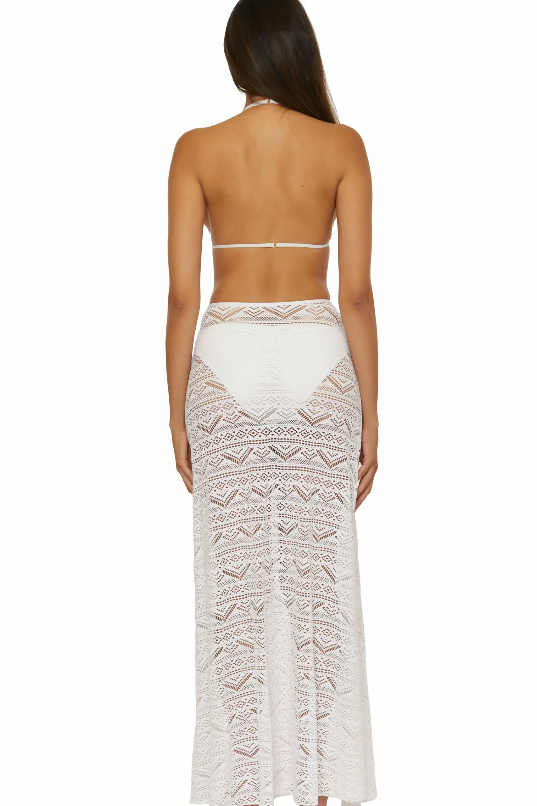Becca Skirts>COLOR PLAY MAXI SKIRT |AUBERGINE|BLACK|WHITE