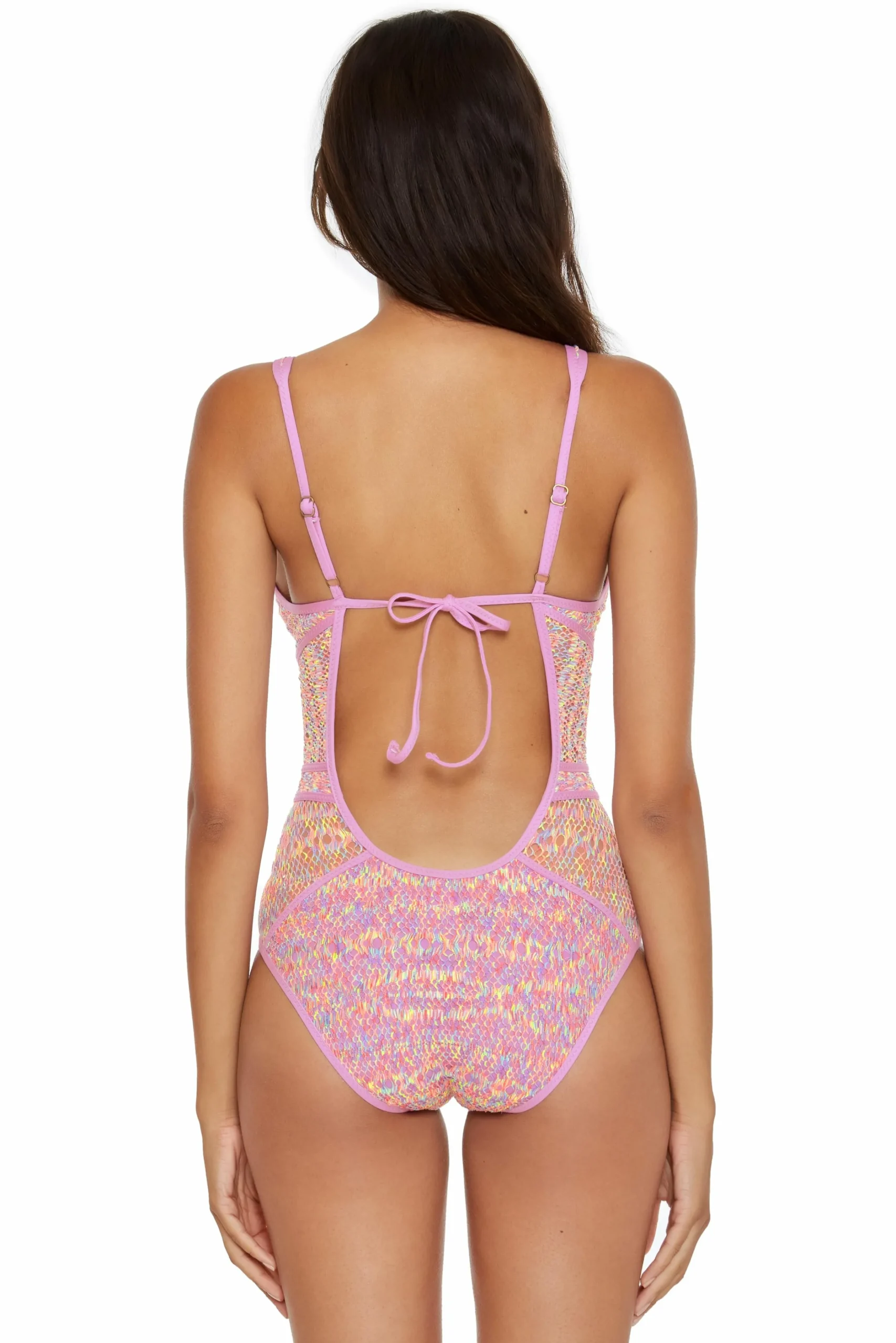 Becca Plunge Neck>COLOR PLAY 1PC PLUNGE |BLACK|ORCHID|FLAMINGO