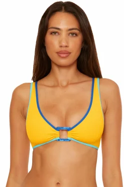 Becca D-Bra|Reversible / Multi-Way>CRINKLECRUSH BRALETTE |SUNGLOW|OCEAN