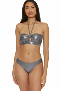 Becca D-Bra|Reversible / Multi-Way>LIQUID METAL BANDEAU |STEEL
