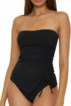 Becca Tankini>MODERN EDGE TANKINI |BLACK
