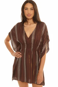 Becca Tunics>RADIANCE WOVEN TUNIC |MOCHA
