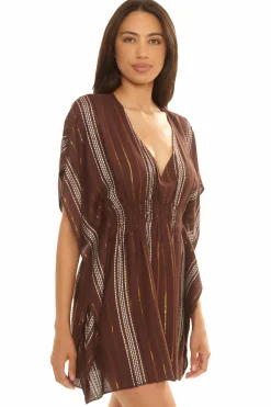 Becca Tunics>RADIANCE WOVEN TUNIC |MOCHA