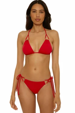 Becca Side Tie>RIVIERA TIE SIDE PANT |APPLE