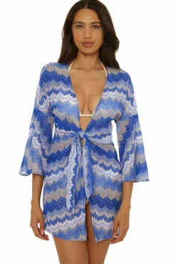 Becca Tunics>SANTORINI TUNIC |LAPIS MULTI
