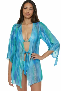 Becca Front-Tie Covers|Tunics>SOLAR ENERGY TUNIC |POOL/LAGOON