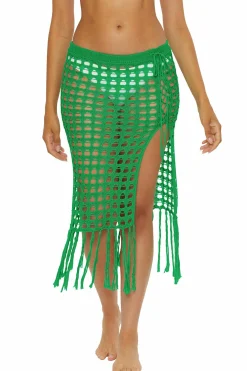 Becca Skirts>VENICA CROCHET SKIRT |EMERALD|WHITE|AQUA SEA
